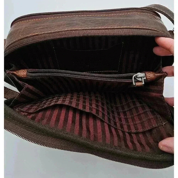 Jack George's Voyager Double Zippered Crossbody Bag - Picture 8 of 14